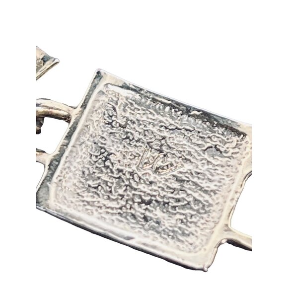 Liz Claiborne Gold Tone, Green & Red Enamel And Rhinestone Link Bracelet (5392) - Picture 8 of 8